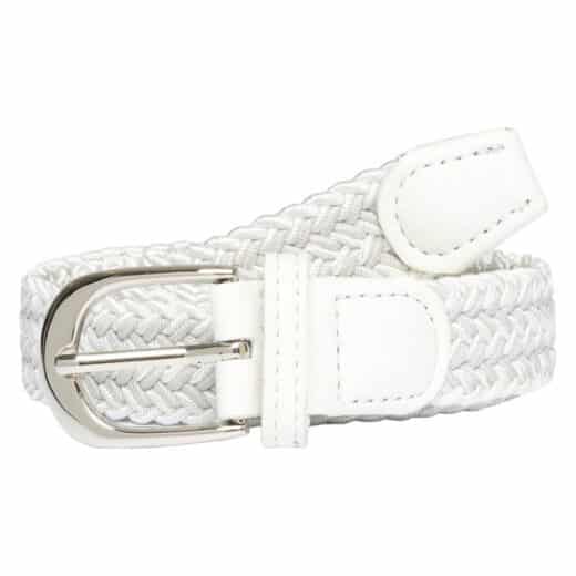 Cerise Elastisk Bælte White