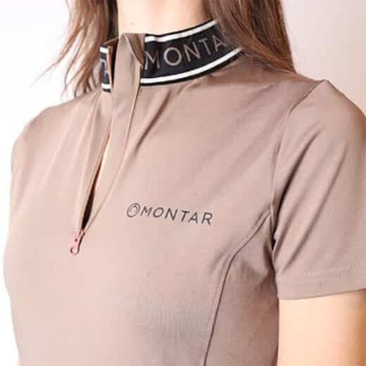 Lyra Viv Wide Logo Polo Mud