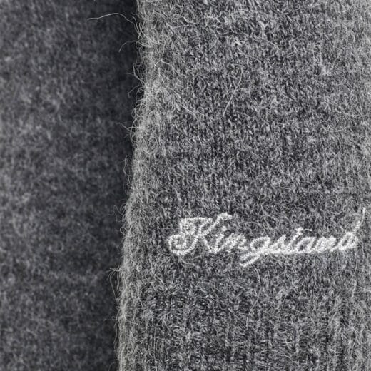 Azurra Strikket Sweater Detail Dark Grey