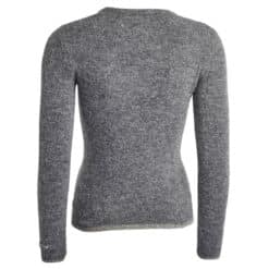 Azurra Strikket Sweater Dark Grey Back
