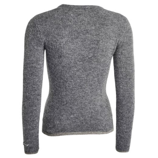 Azurra Strikket Sweater Dark Grey Back