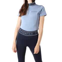Lyra Viv Wide Logo Polo Ocean Blue