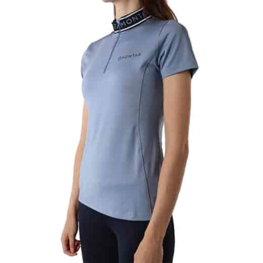 Lyra Viv Wide Logo Polo Ocean Blue