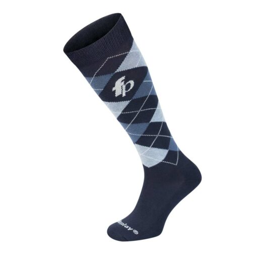 Rhombuses Ridestrømper Navy/Steel