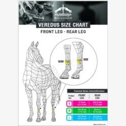 STS Kevlar Gel Vento Front Size Chart