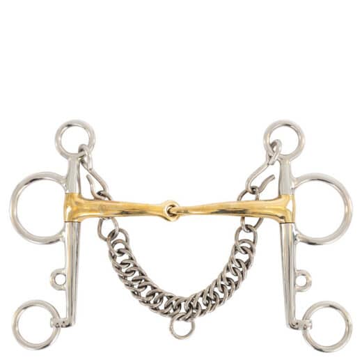 BR Pelham Soft Contact Bid, 2-delt, 14mm