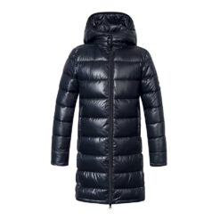 Quiltet JR Ridefrakke Navy