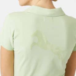 Kia T-Shirt med Krave & V-Hals Light Green