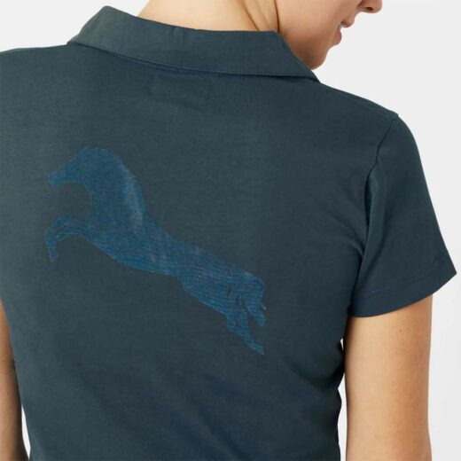 Kia T-Shirt med Krave & V-Hals Navy