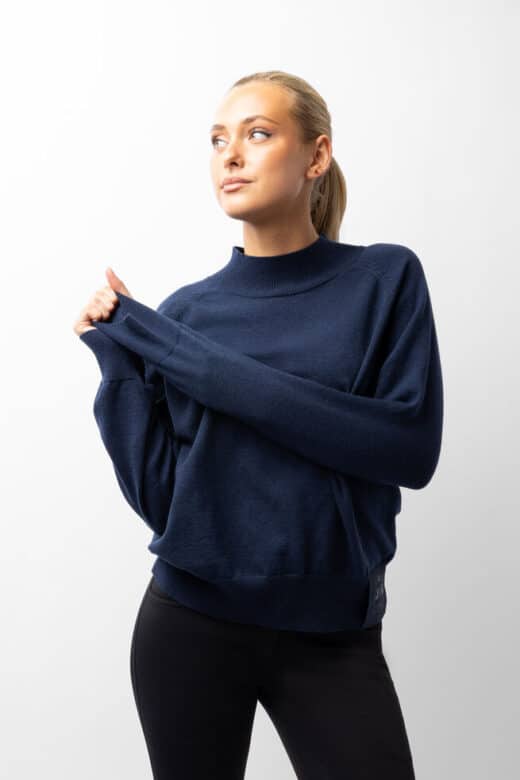 Faye Uldmix Pullover, B Vertigo, 52UDD, TItan Navy