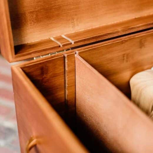 Bambus Striglekasse Detaljer