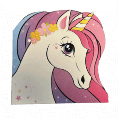 CARD GROUP Flower Unicorn Postkort