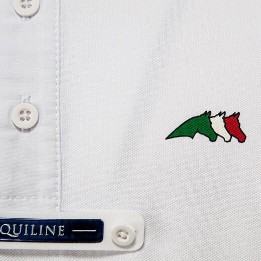Men's Polo Competition White Detail Front