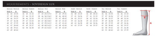 Mountain Horse measurements - SOVEREIGN LUX