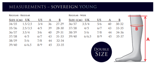 Mountain Horse measurements - SOVEREIGN YOUNG