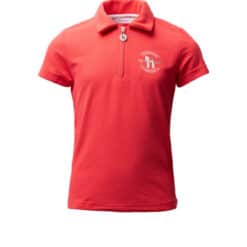 Horze Fay Junior Polo Shirt, Diva Pink, P5PNN-351