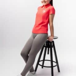 Horze Fay Junior Polo Shirt, Diva Pink, P5PNN-351