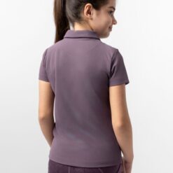 Horze Fay Junior Polo Shirt, Black Plum, P5PNN-454