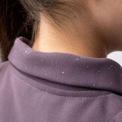 Horze Fay Junior Polo Shirt, Black Plum, P5PNN-454