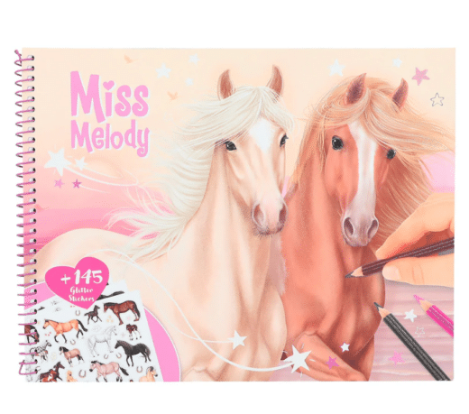 MISS MELODY Malebog med Klistermærker - Image 4
