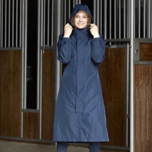 EQUIPAGE Heaven Lang Regnjakke, Navy - Image 3